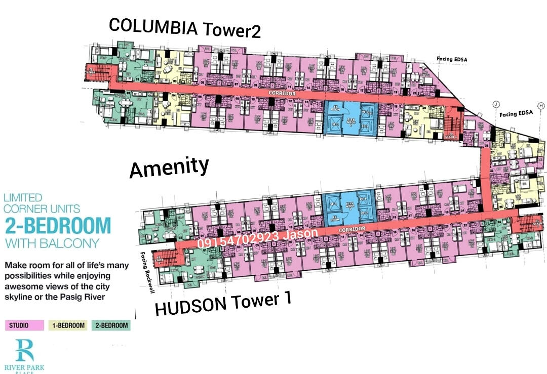 Floor Plan of Hudson & columbia